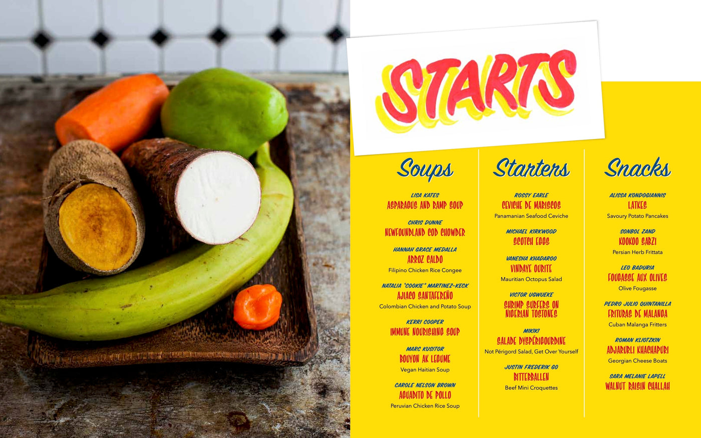 Depanneur Cookbook Starts TOC