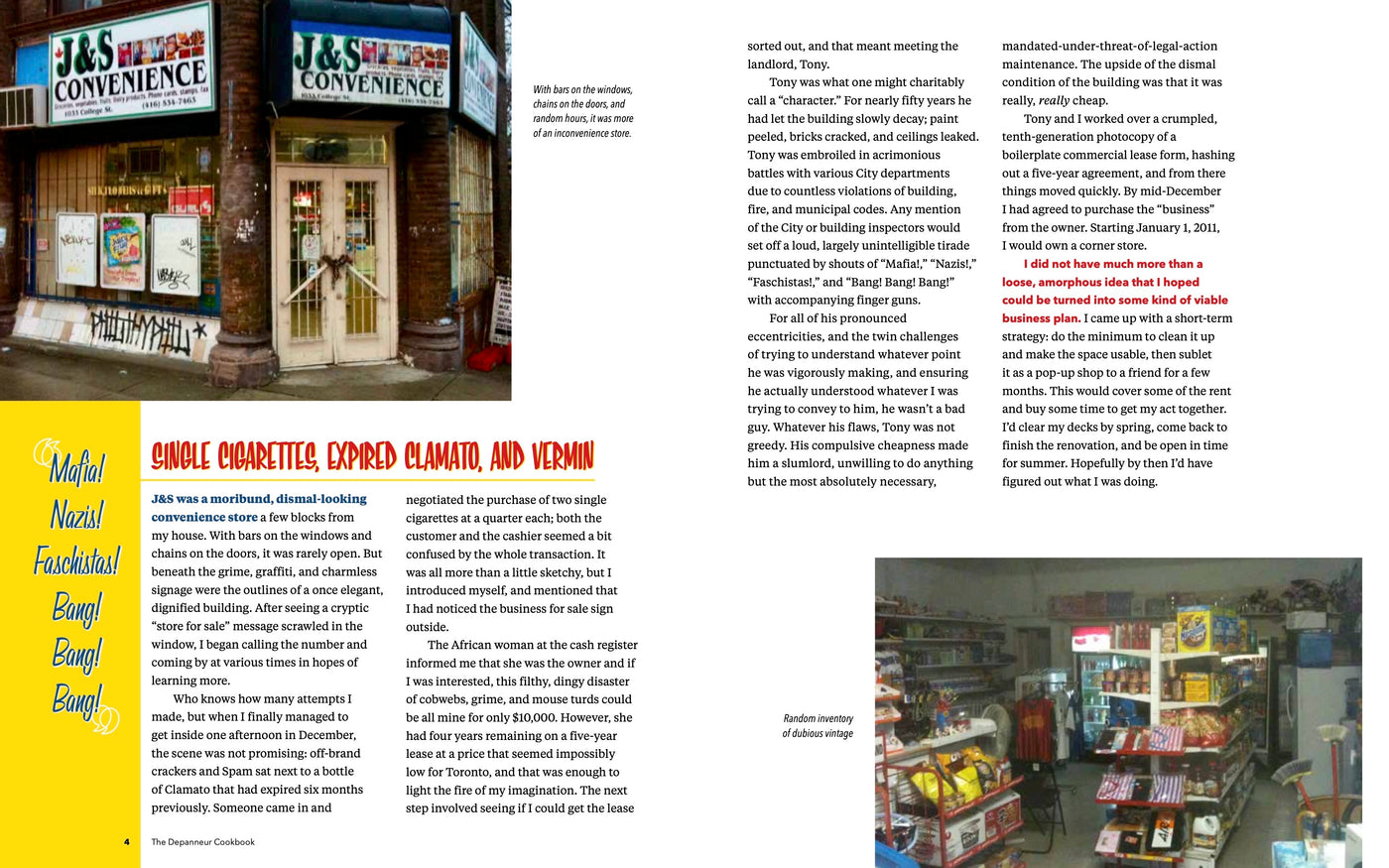 Depanneur Cookbook Aperitif