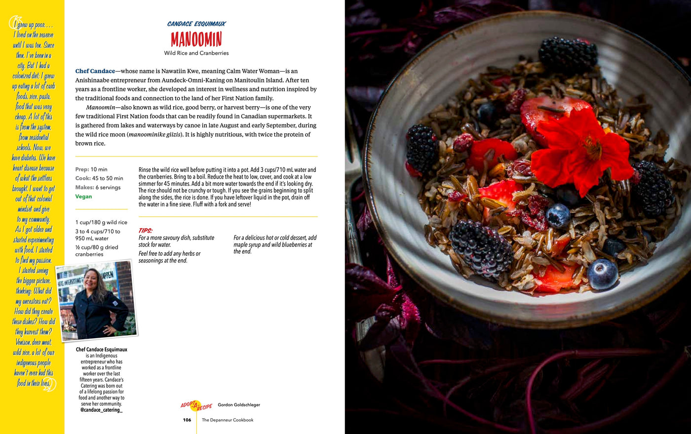 Depanneur Cookbook Candace E recipe