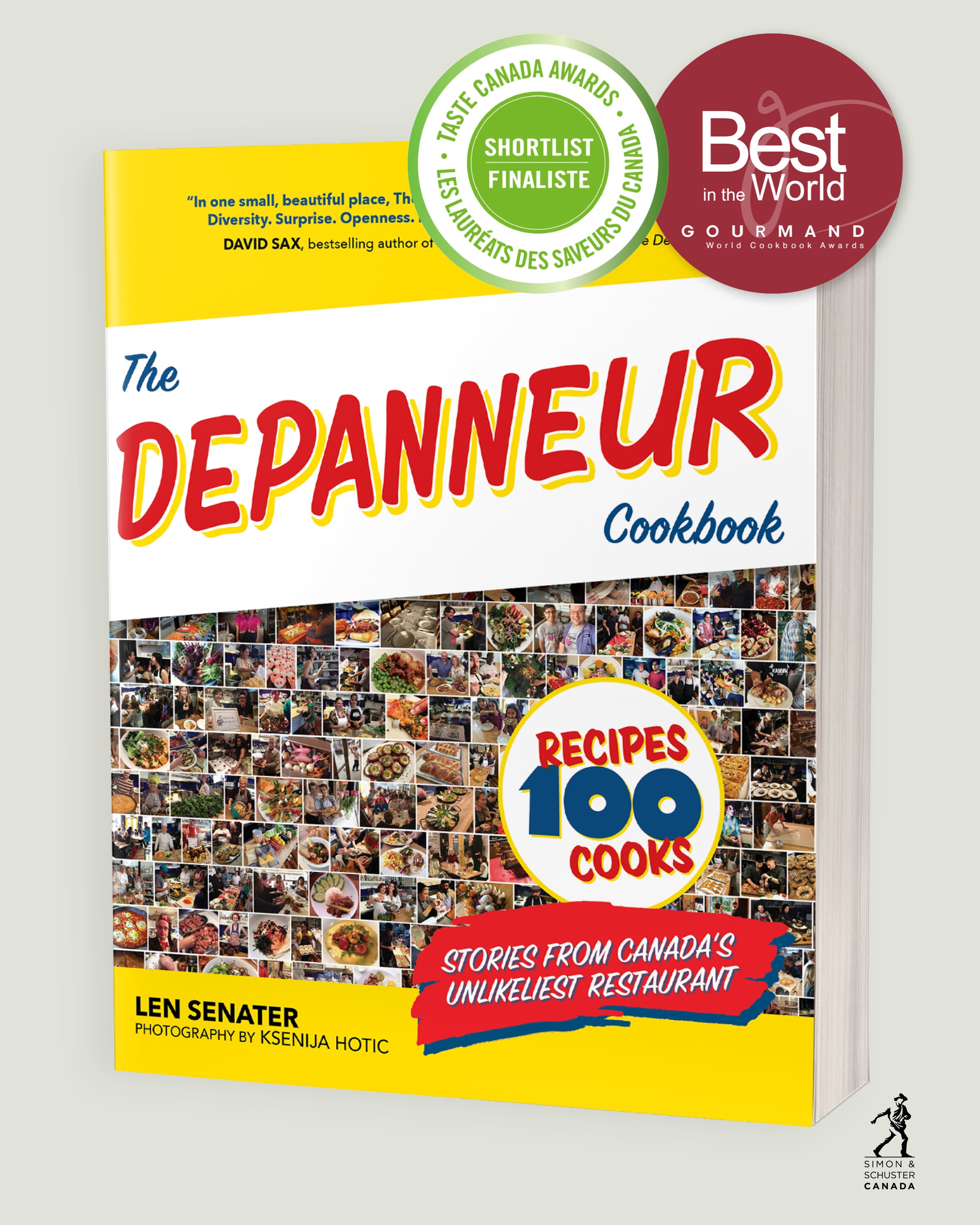 Cookbook Cover with awards
