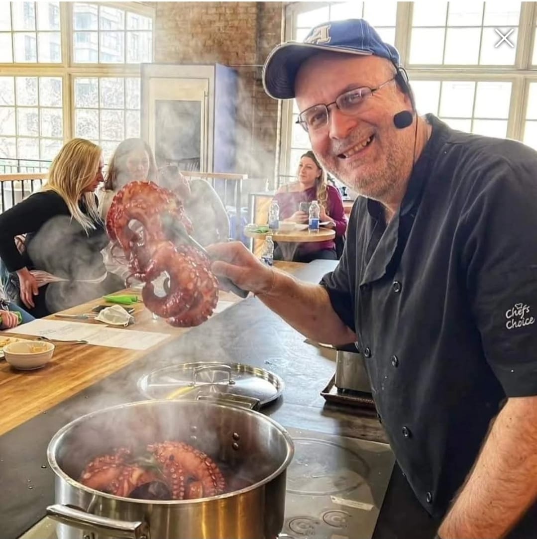 COOKING CLASS: Greek Seafood with Peter Minaki