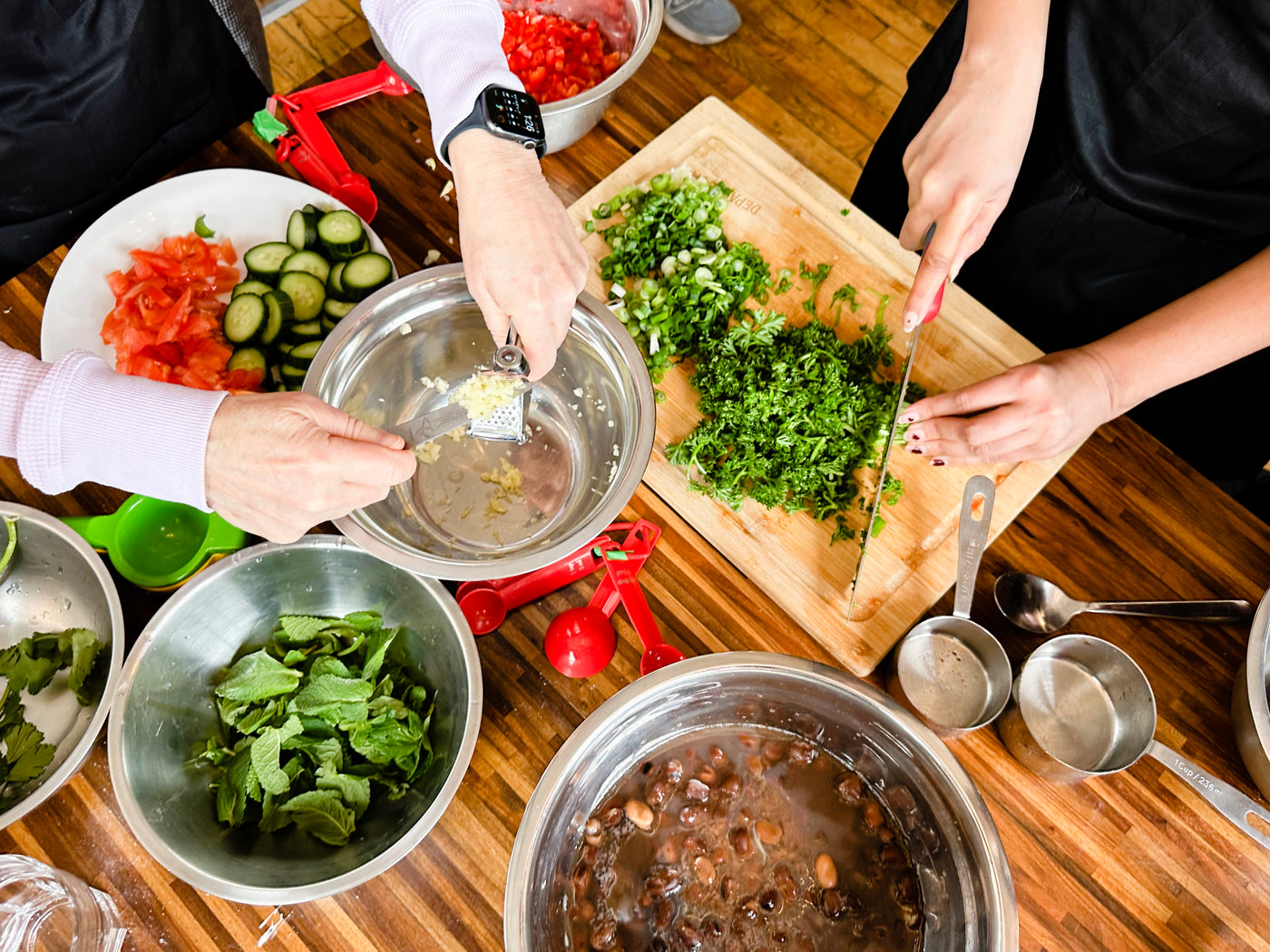 Chopping Herbs